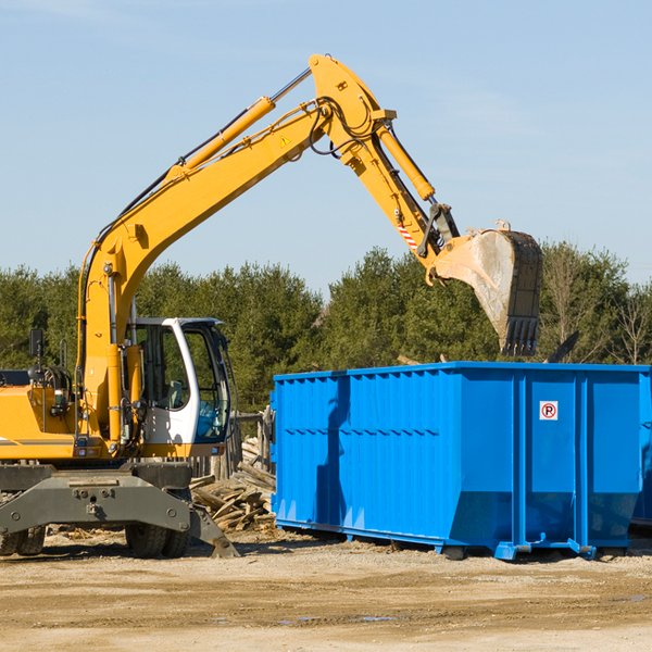 what happens if the residential dumpster is damaged or stolen during rental in Oscar OK